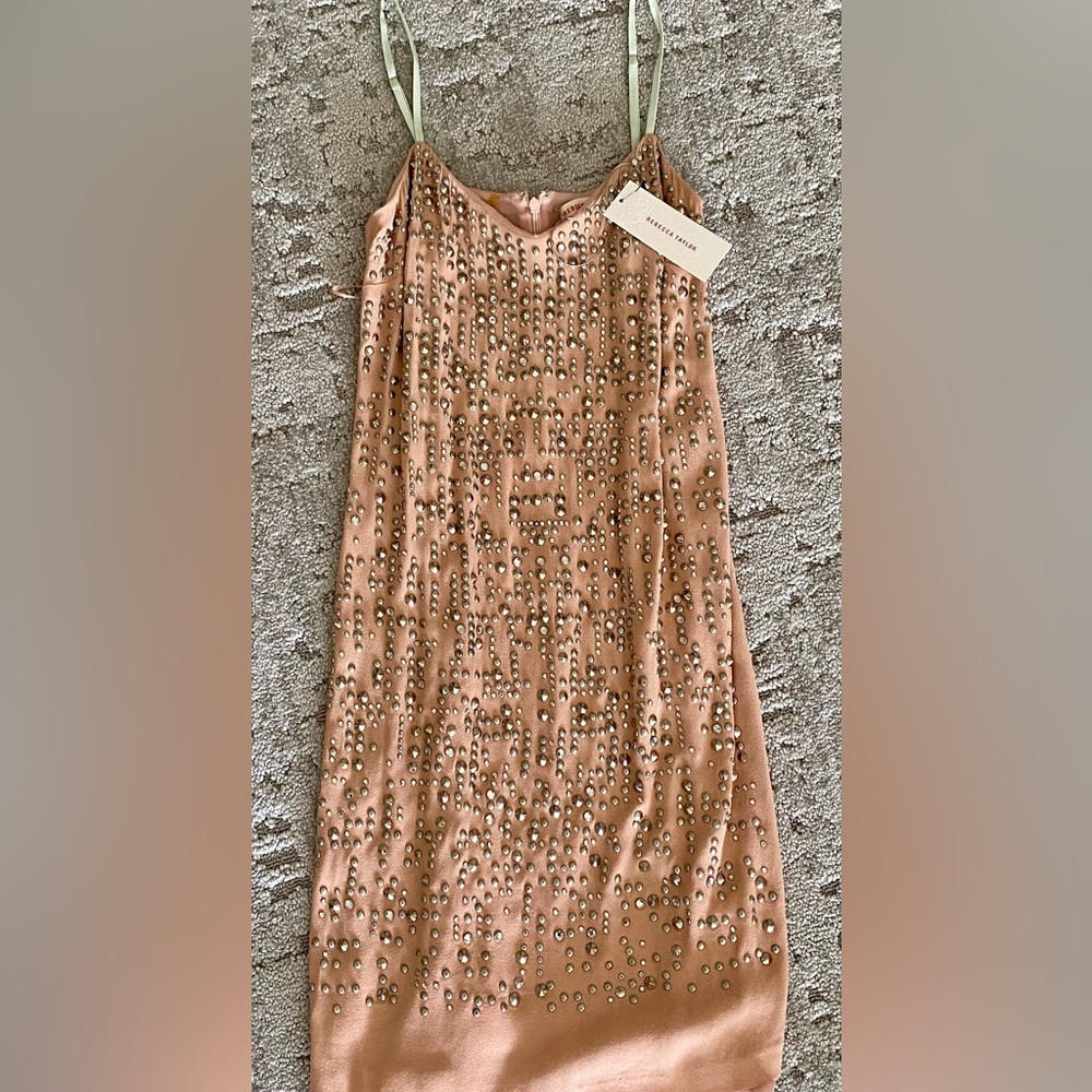 NWT Rebecca Taylor Sequin Cami Dress, Size 2